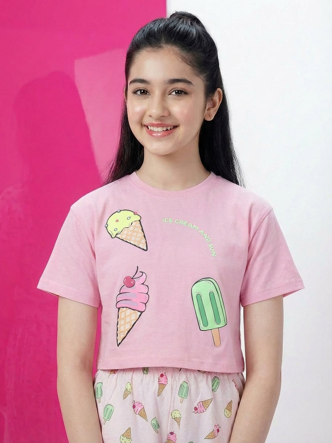 Lil Tomatoes Girls Cotton Night Suits