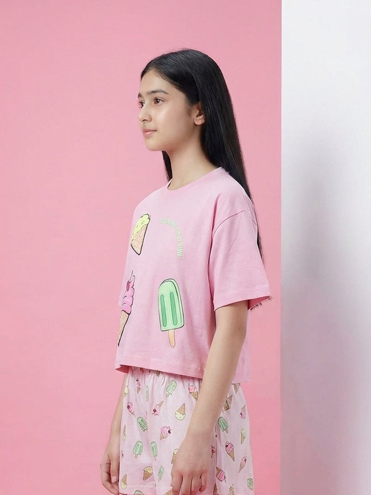 Lil Tomatoes Girls Cotton Night Suits