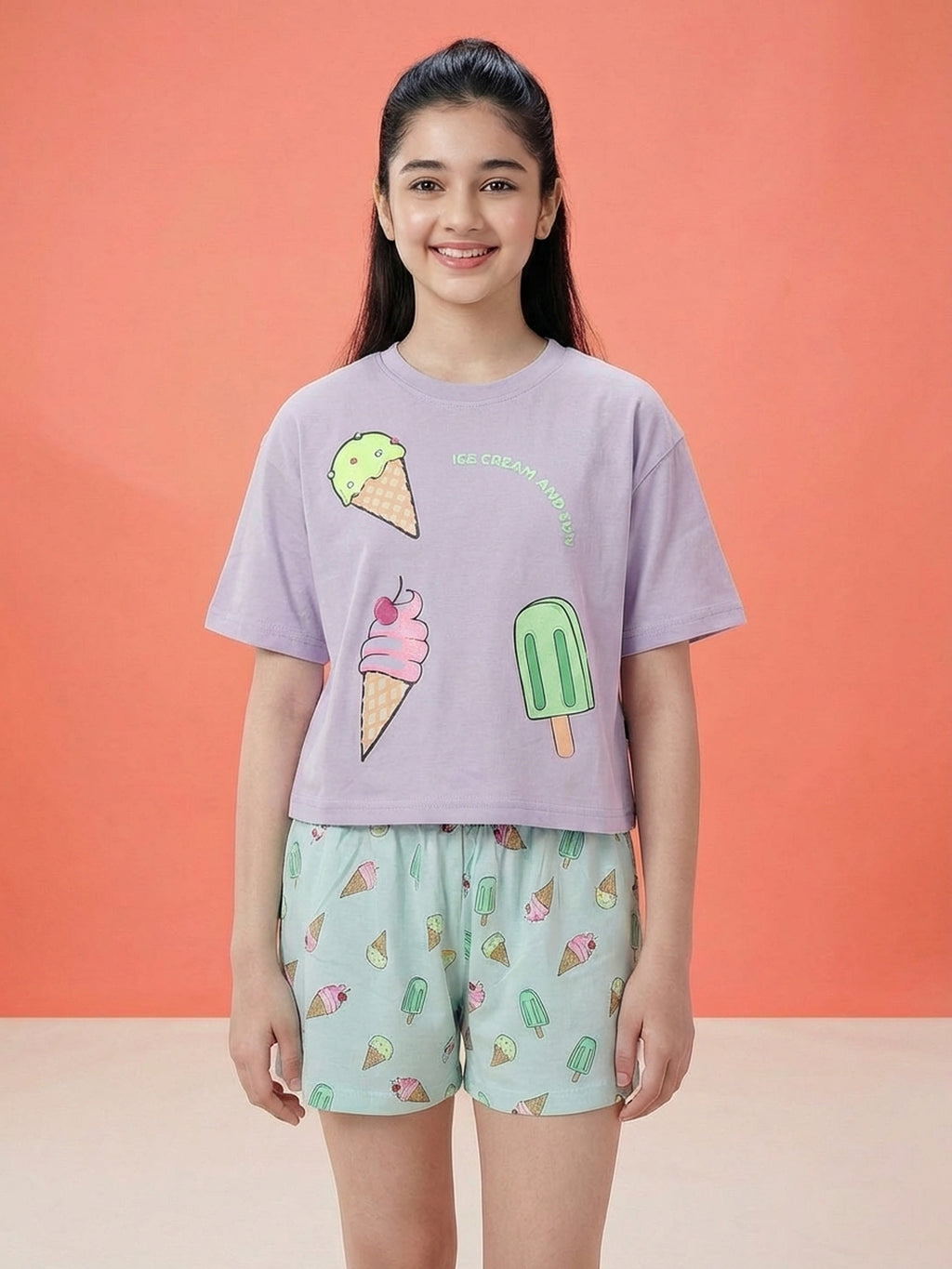 Lil Tomatoes Girls Cotton Night Suits