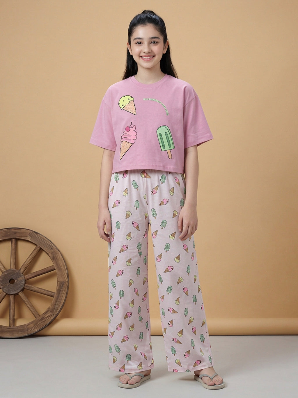 Lil Tomatoes Girls Cotton Night Suits