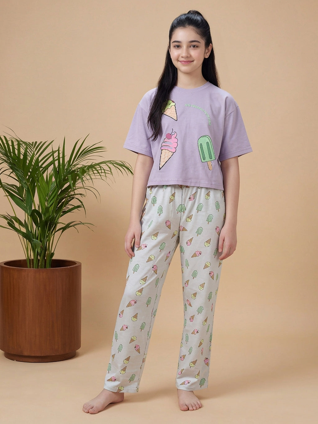 Lil Tomatoes Girls Cotton Night Suits