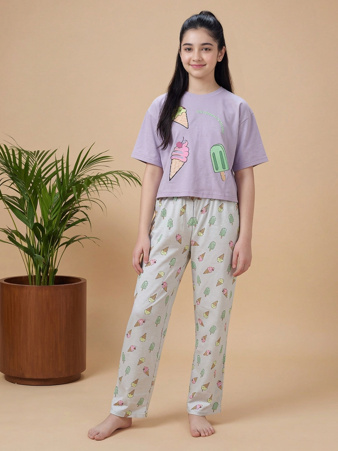 Lil Tomatoes Girls Cotton Night Suits