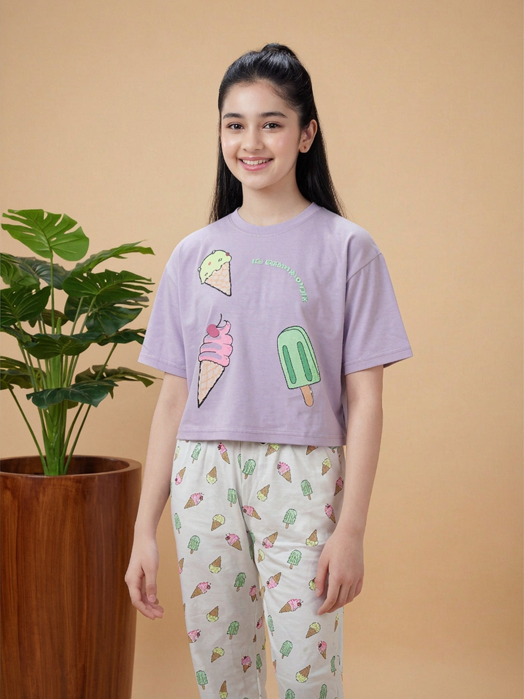 Lil Tomatoes Girls Cotton Night Suits
