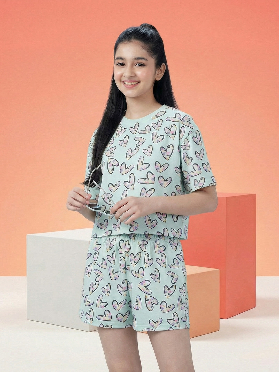 Lil Tomatoes Girls Cotton Night Suits