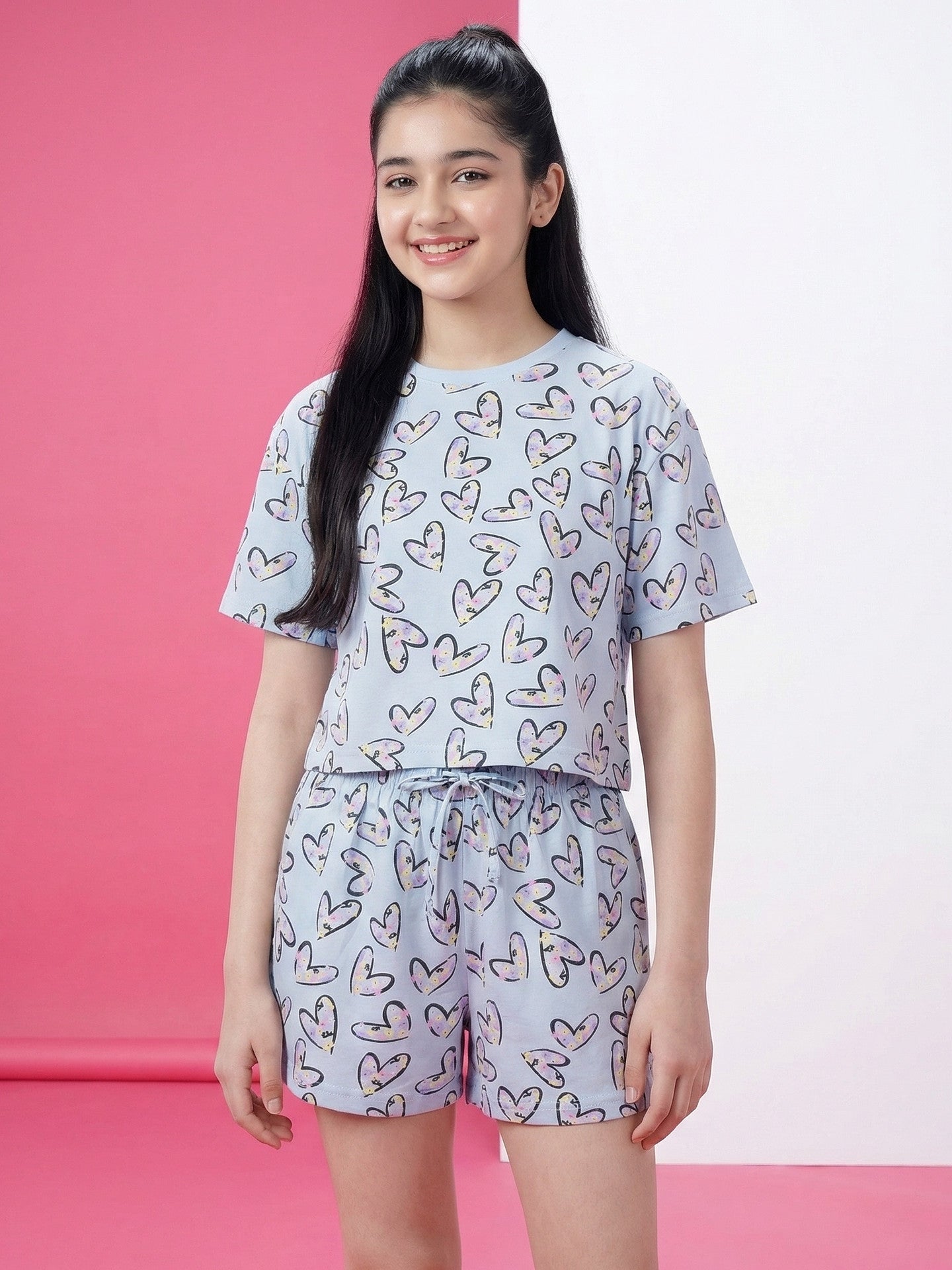 Lil Tomatoes Girls Cotton Night Suits