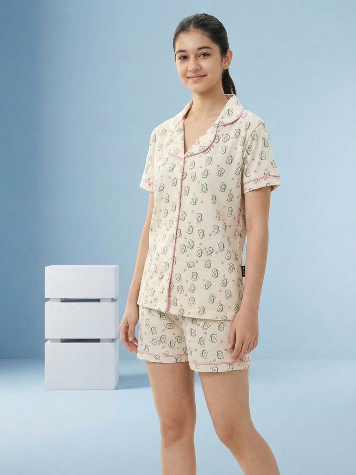 Lil Tomatoes Girls Cotton Night Suits