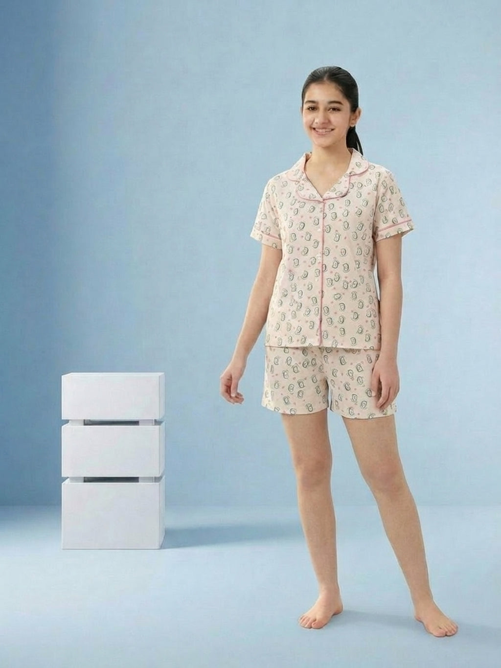 Lil Tomatoes Girls Cotton Night Suits