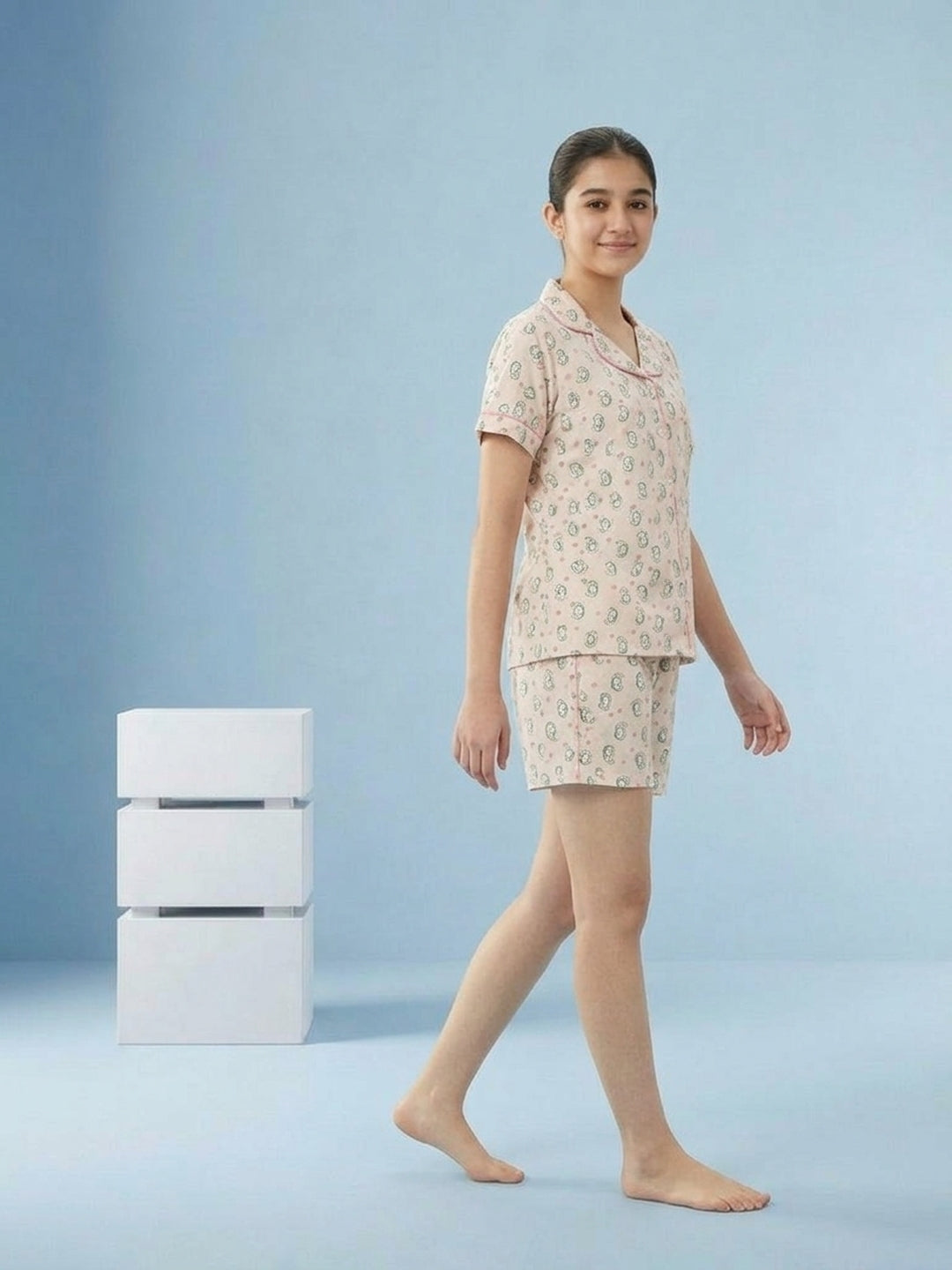 Lil Tomatoes Girls Cotton Night Suits