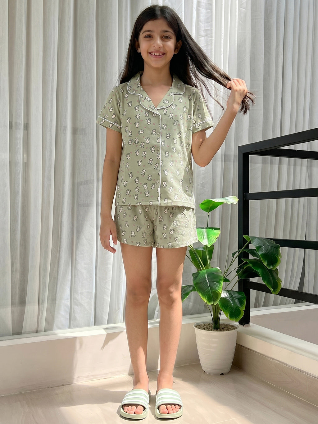 Lil Tomatoes Girls Cotton Night Suits