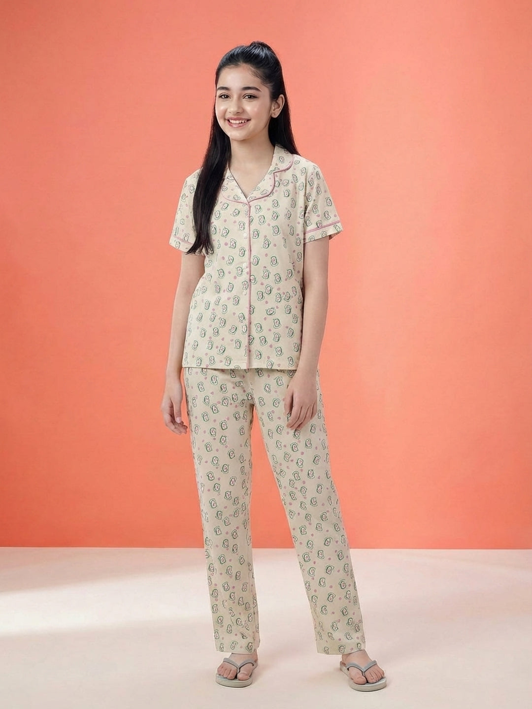 Lil Tomatoes Girls Cotton Night Suits