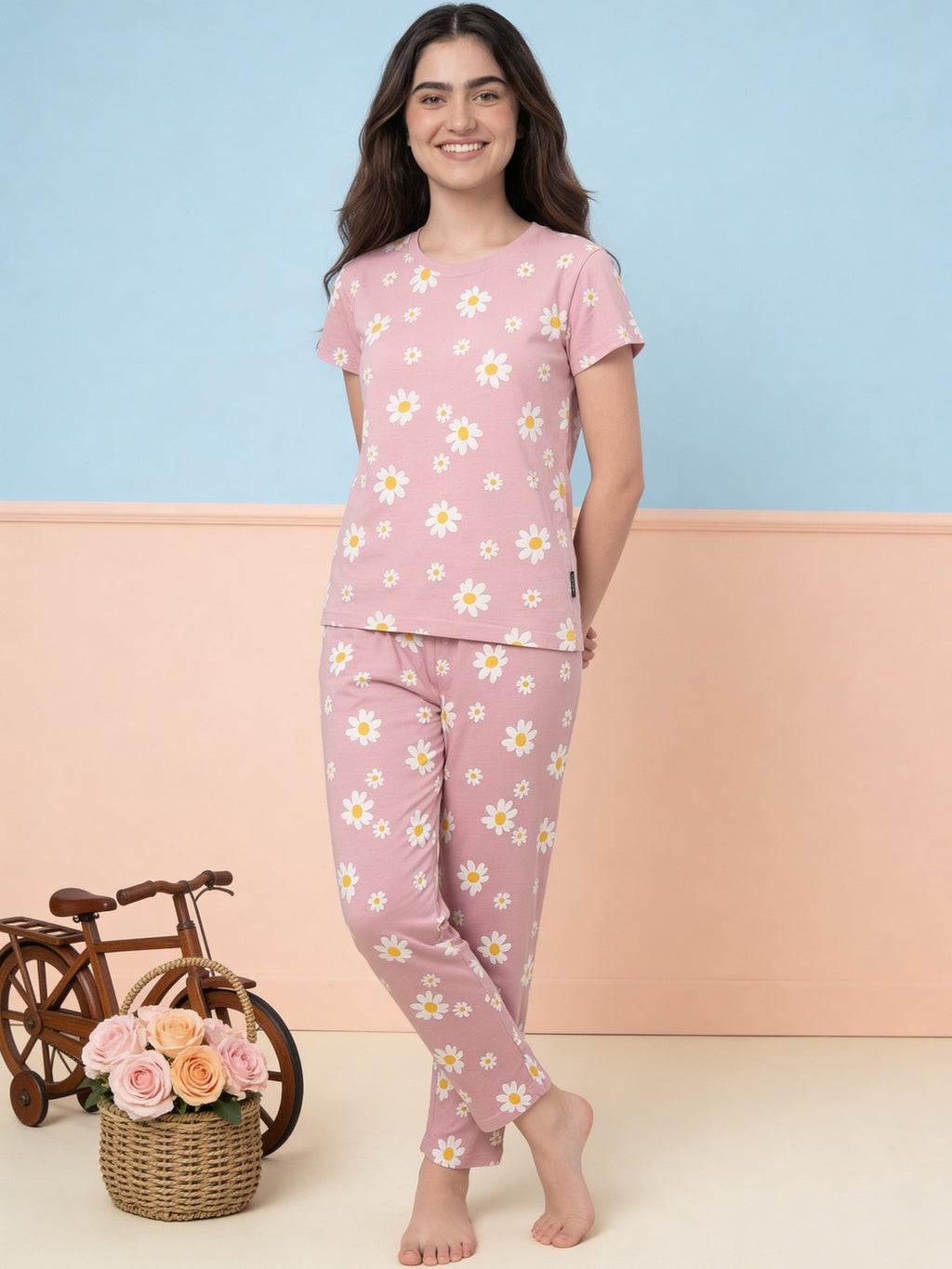 Lil Tomatoes Girls Cotton Night Suits