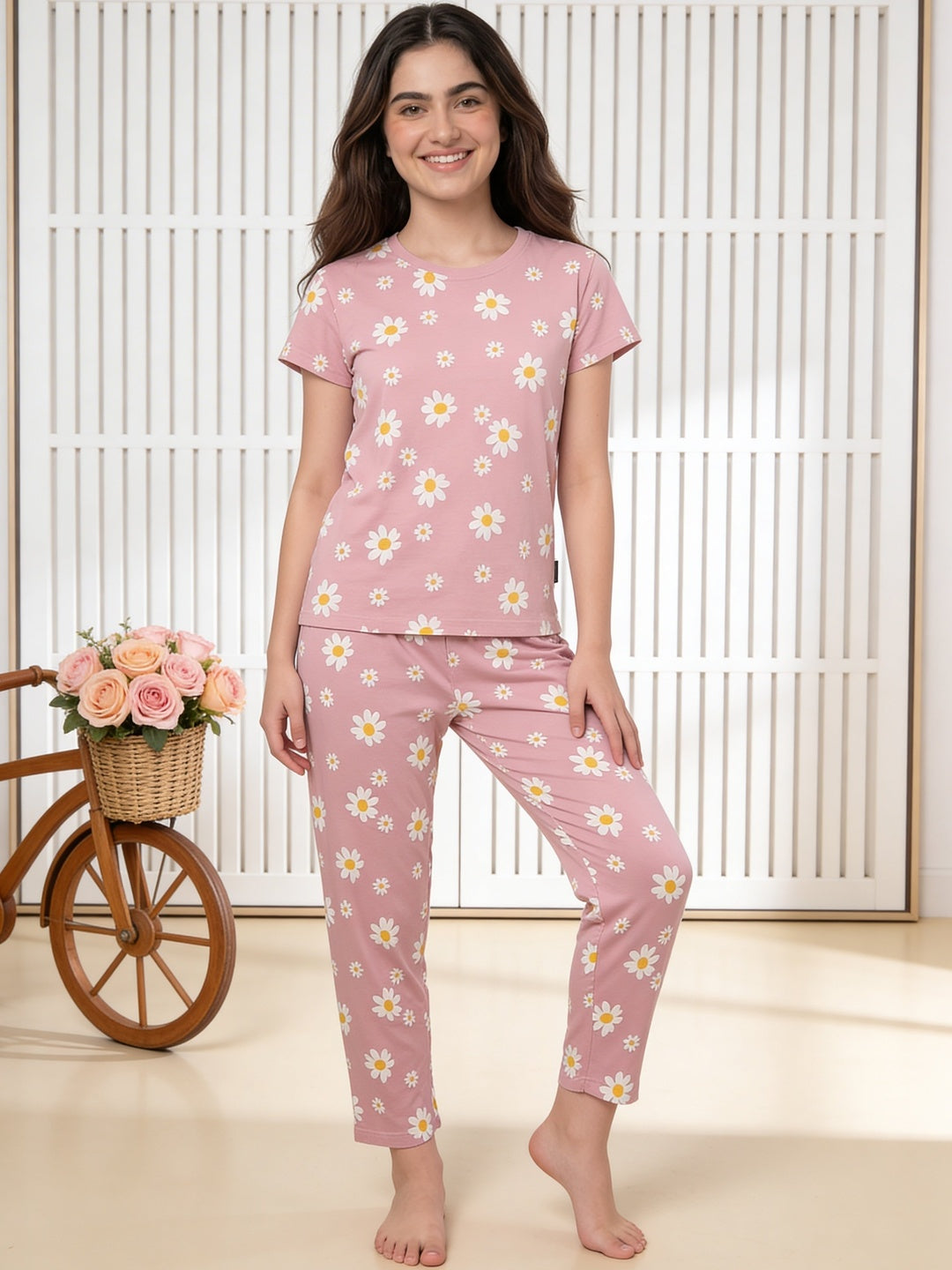 Lil Tomatoes Girls Cotton Night Suits
