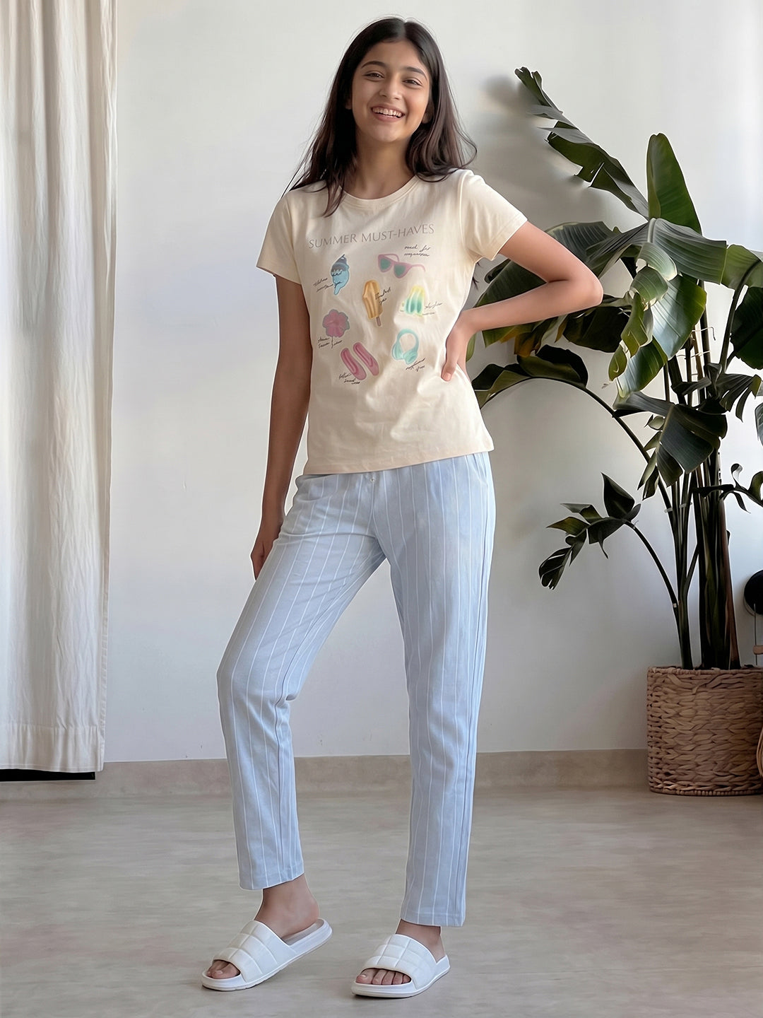 Lil Tomatoes Girls Cotton Night Suits