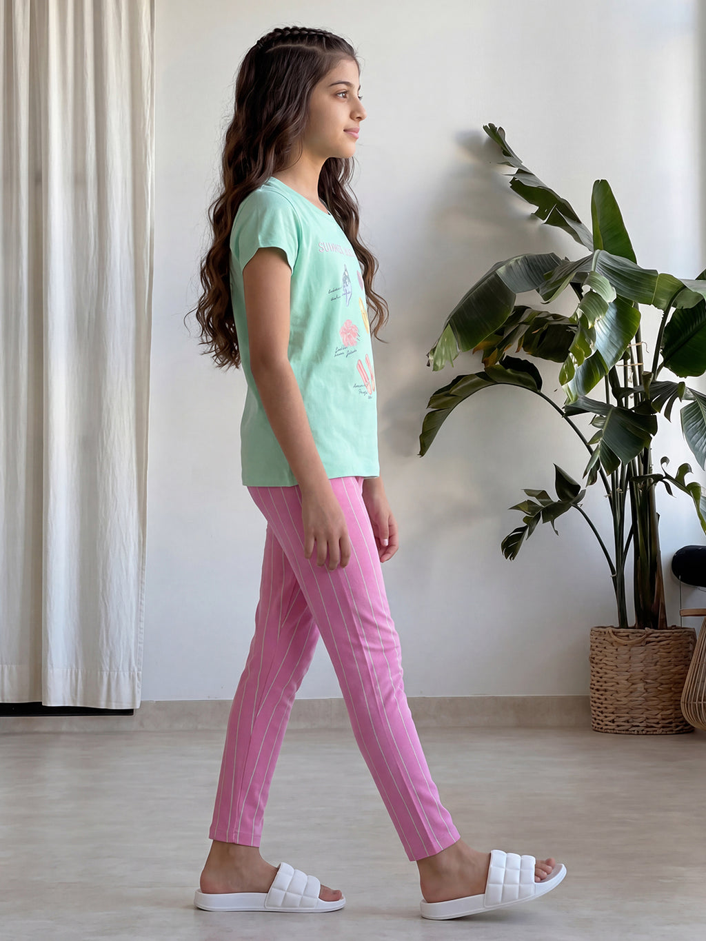 Lil Tomatoes Girls Cotton Night Suits