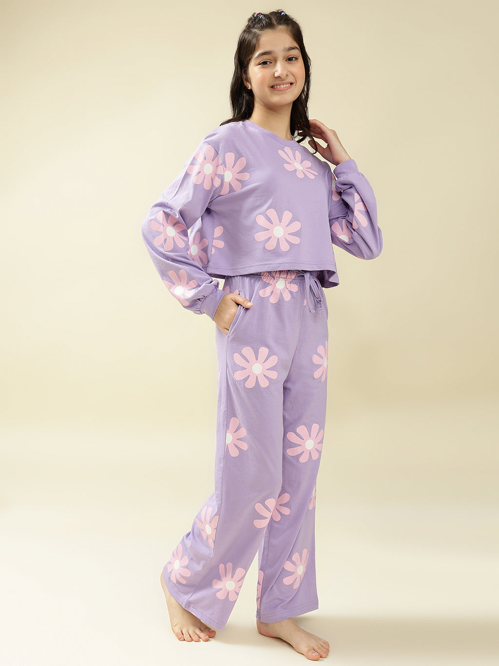 Lil Tomatoes Girls Cotton Night Suits