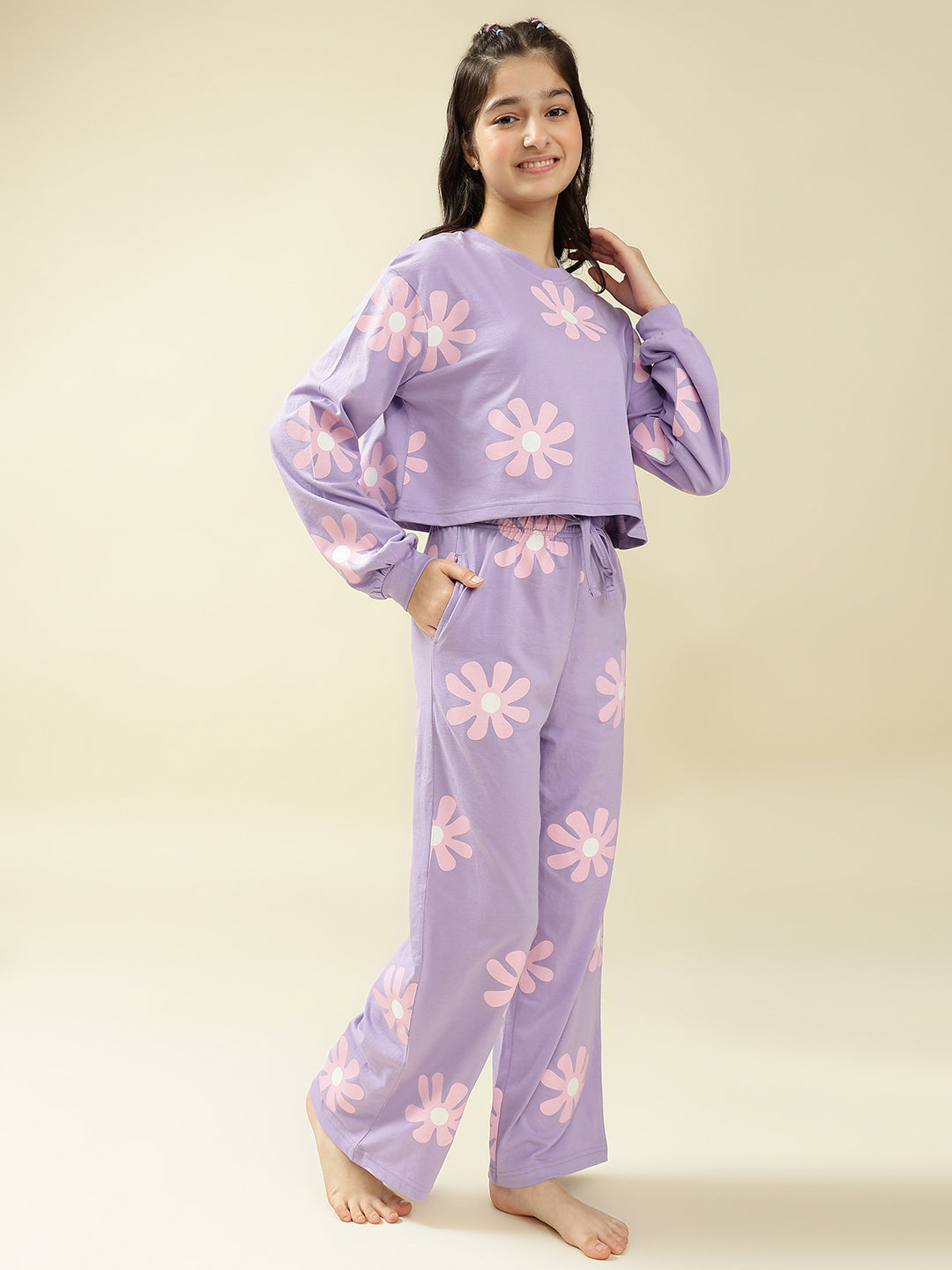 Lil Tomatoes Girls Cotton Night Suits