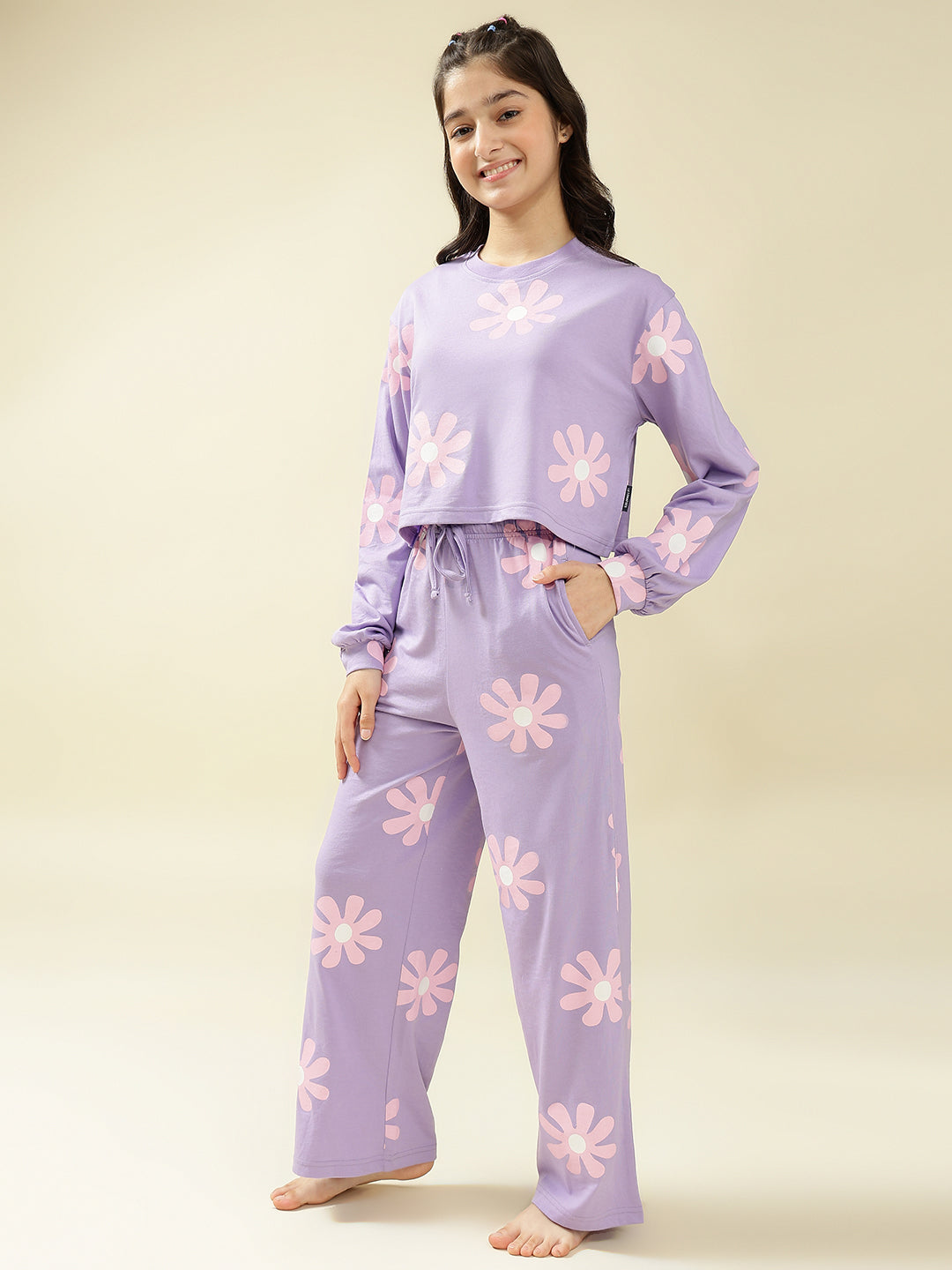 Lil Tomatoes Girls Cotton Night Suits