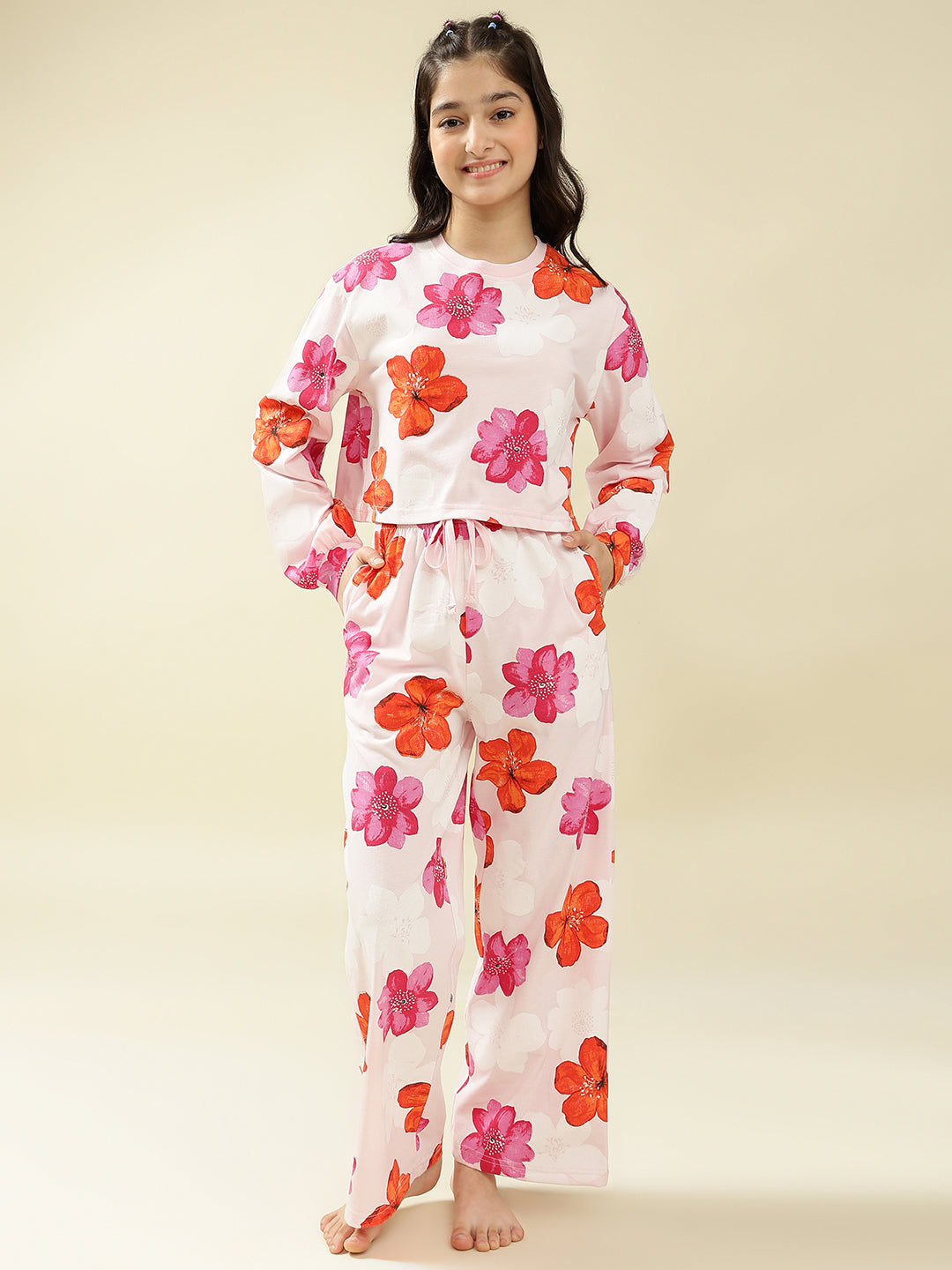 Lil Tomatoes Girls Cotton Night Suits