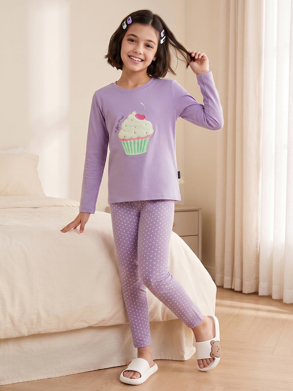 Lil Tomatoes Girls Cotton Night Suits