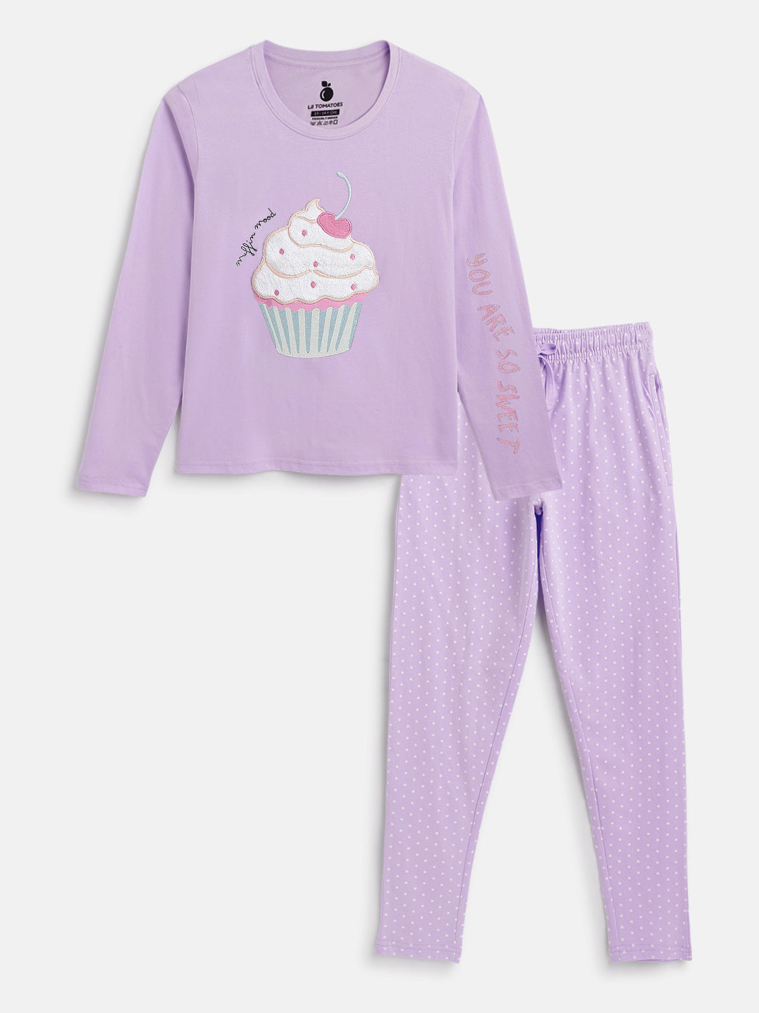 Lil Tomatoes Girls Cotton Night Suits