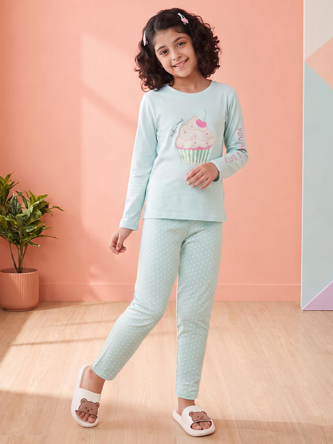 Lil Tomatoes Girls Cotton Night Suits