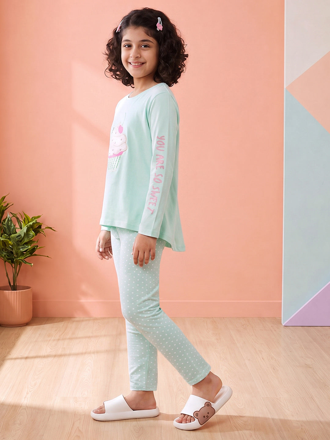 Lil Tomatoes Girls Cotton Night Suits