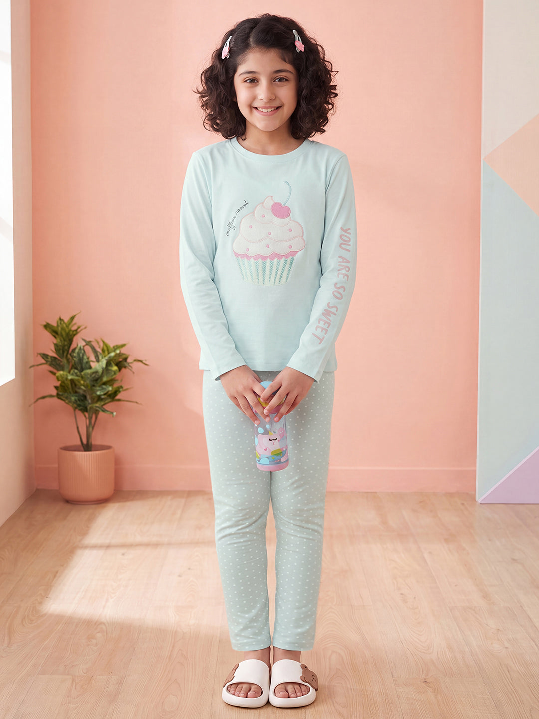 Lil Tomatoes Girls Cotton Night Suits