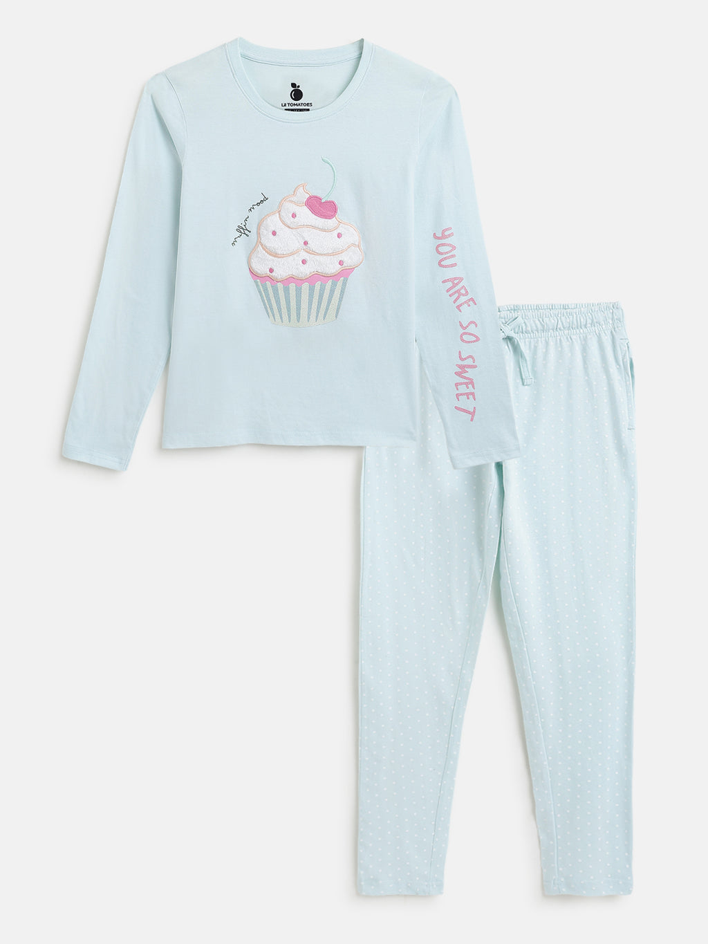 Lil Tomatoes Girls Cotton Night Suits