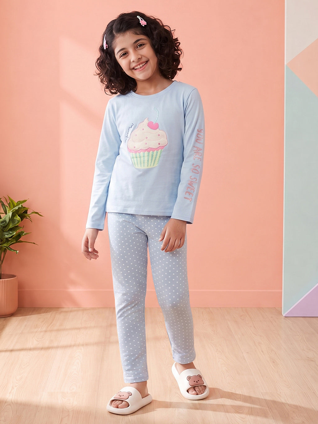 Lil Tomatoes Girls Cotton Night Suits