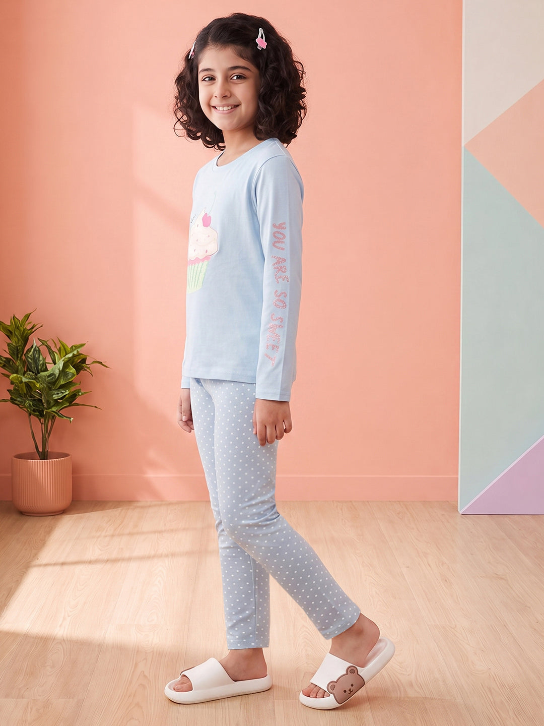 Lil Tomatoes Girls Cotton Night Suits