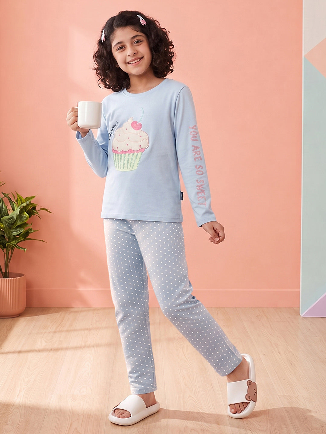 Lil Tomatoes Girls Cotton Night Suits