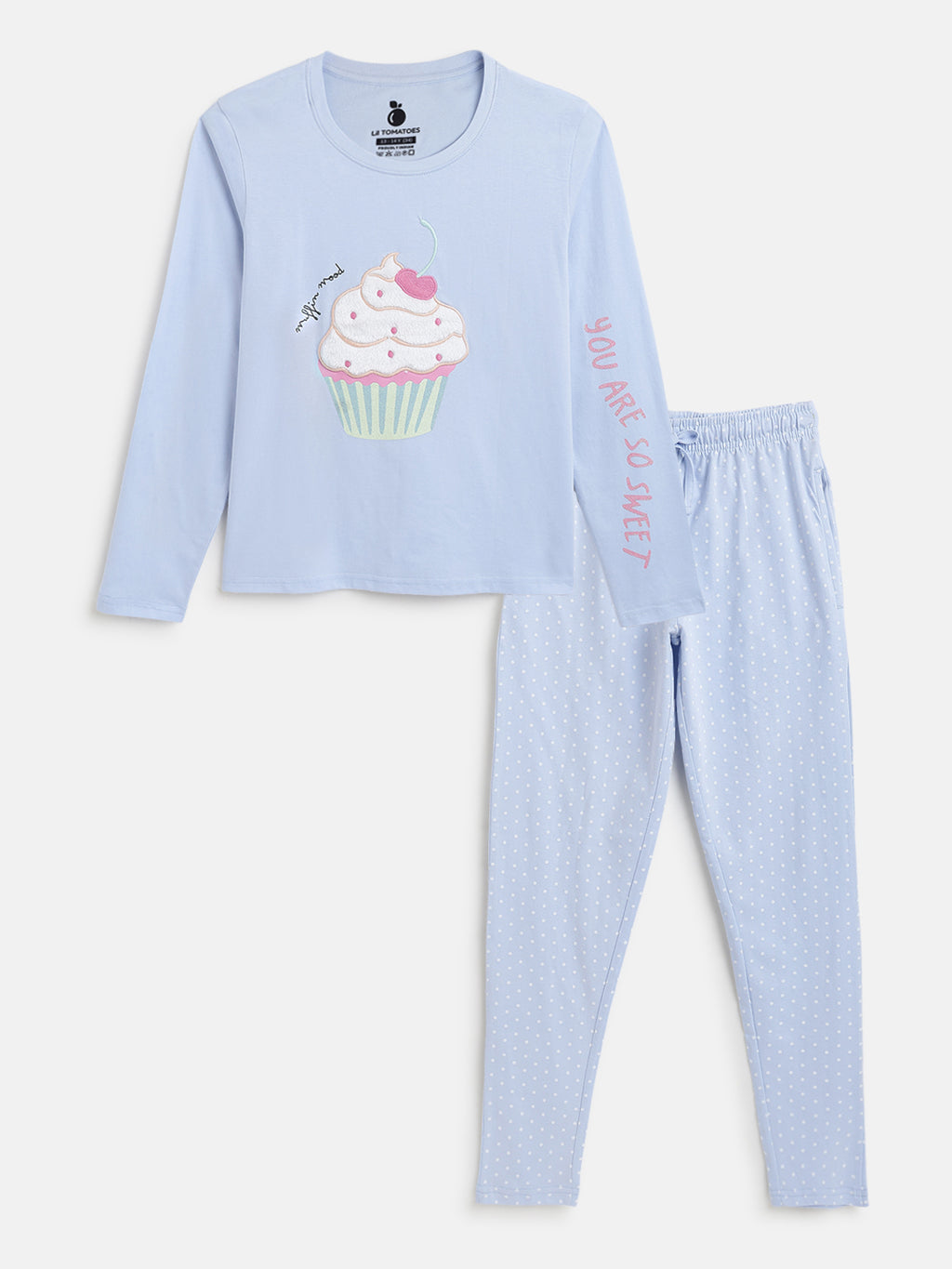 Lil Tomatoes Girls Cotton Night Suits