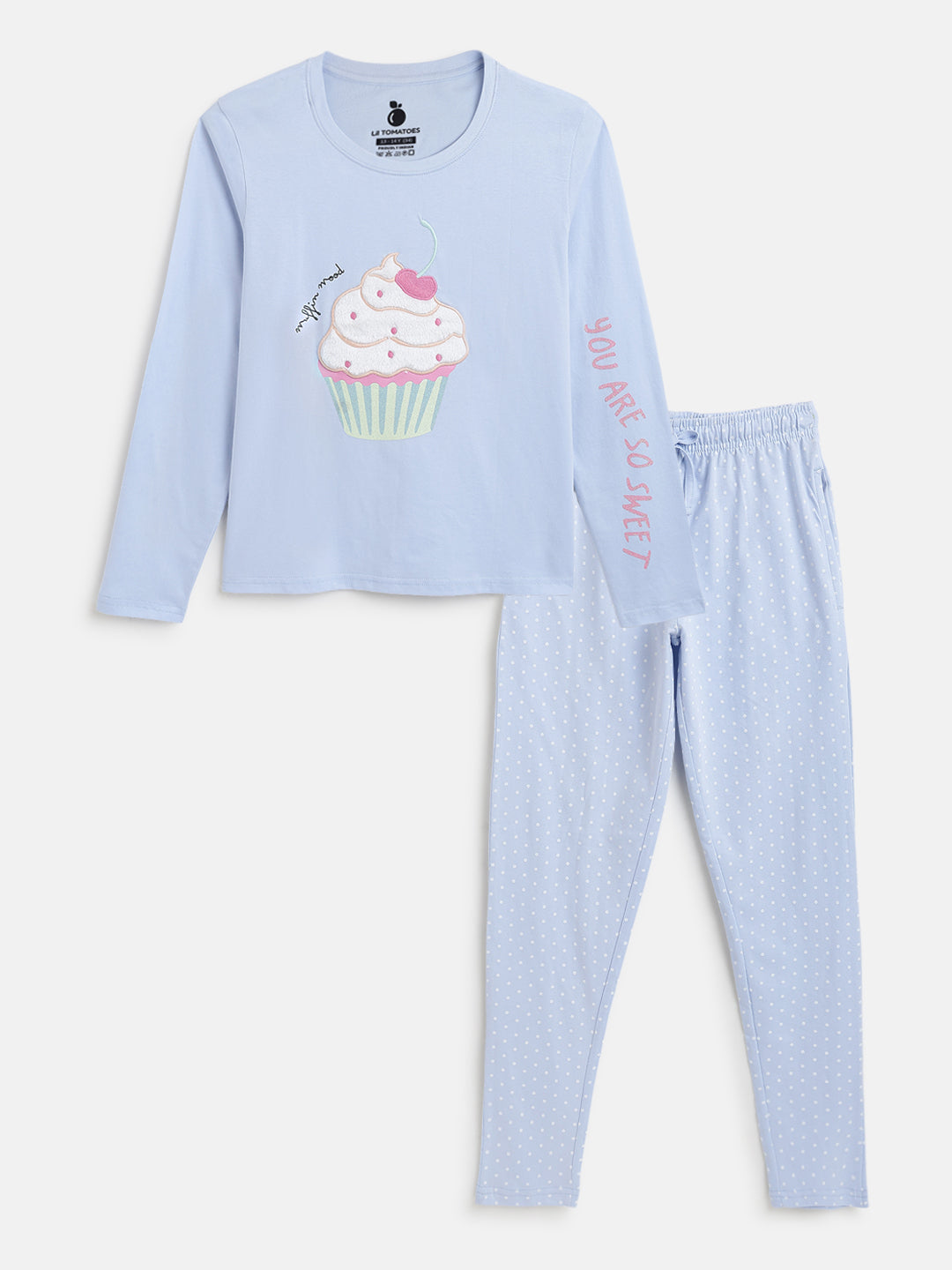 Lil Tomatoes Girls Cotton Night Suits