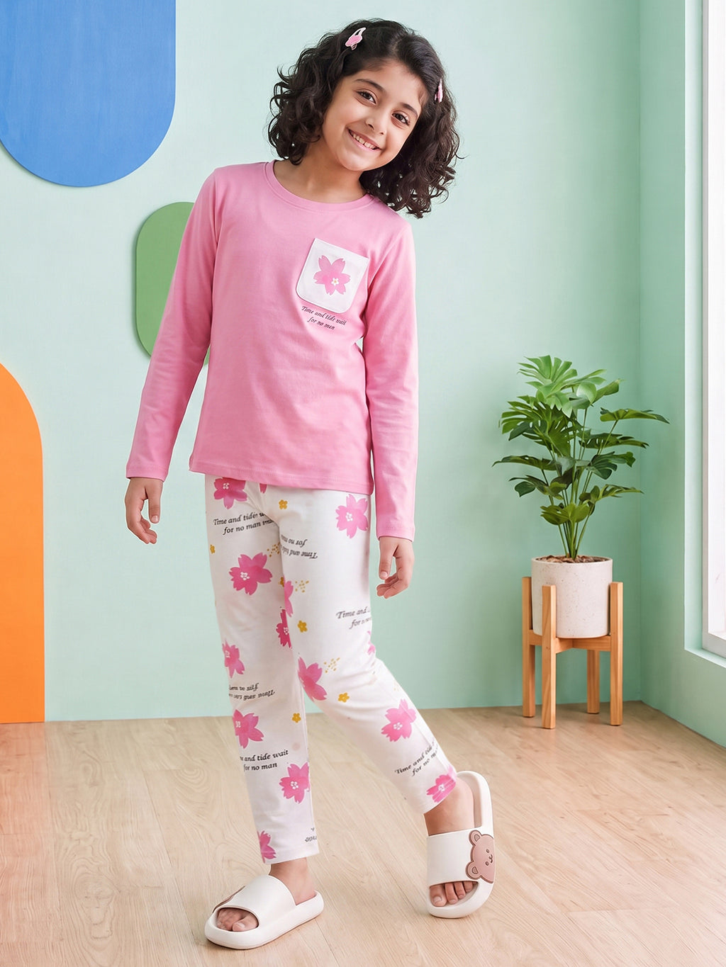Lil Tomatoes Girls Cotton Night Suits