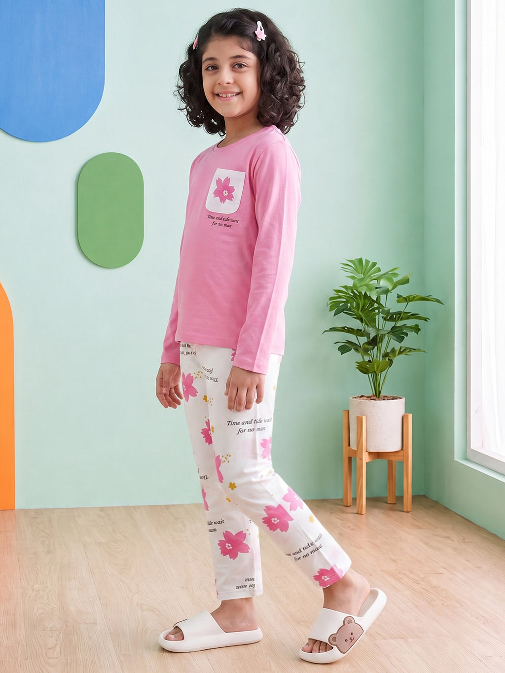 Lil Tomatoes Girls Cotton Night Suits