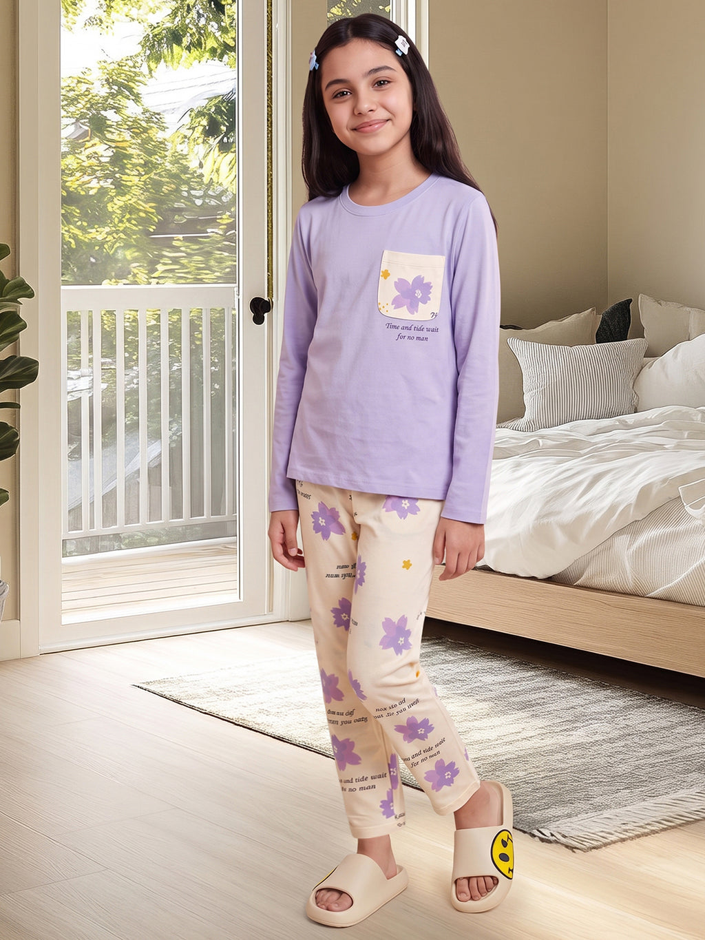 Lil Tomatoes Girls Cotton Night Suits