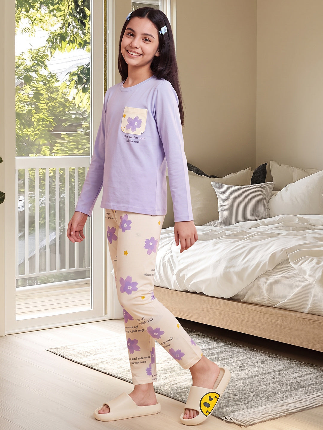 Lil Tomatoes Girls Cotton Night Suits