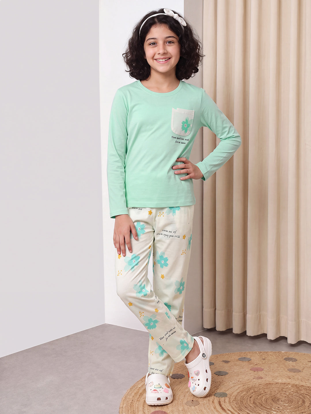 Lil Tomatoes Girls Cotton Night Suits