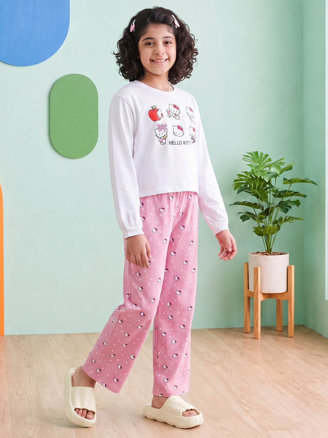 Lil Tomatoes Girls Cotton Night Suits