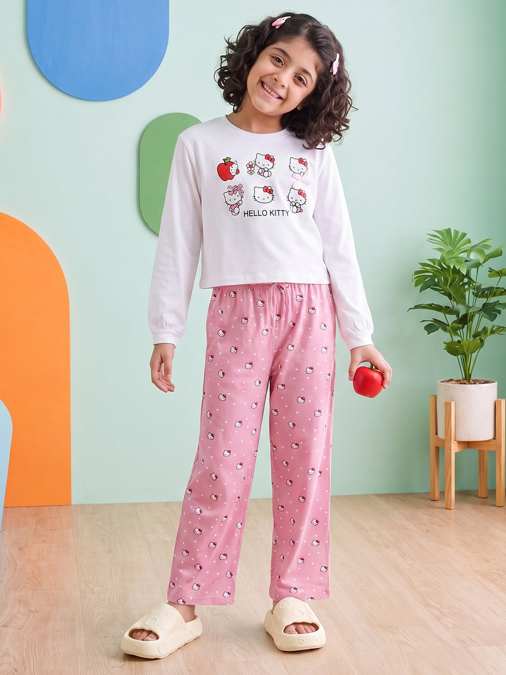 Lil Tomatoes Girls Cotton Night Suits