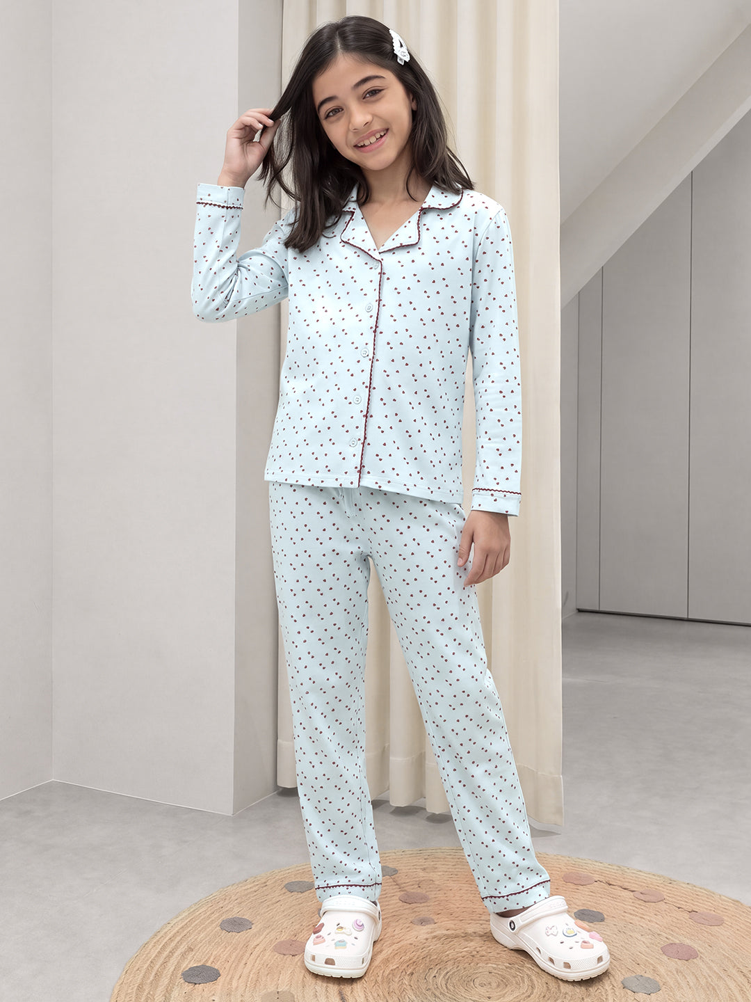 Lil Tomatoes Girls Cotton Night Suits