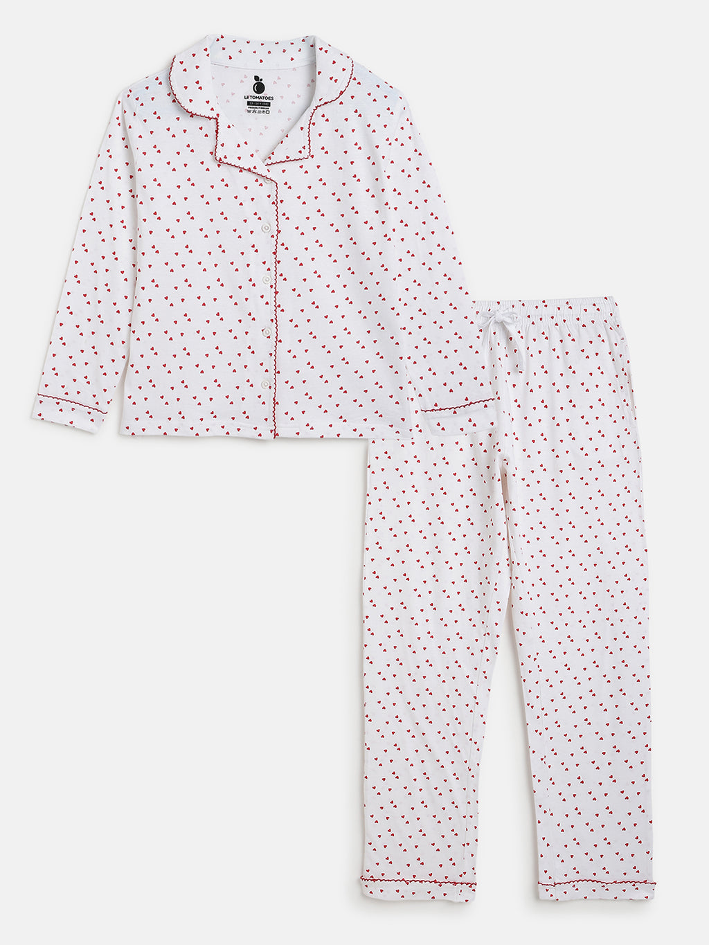 Lil Tomatoes Girls Cotton Night Suits