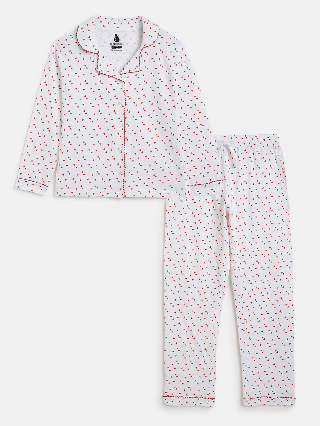 Lil Tomatoes Girls Cotton Night Suits