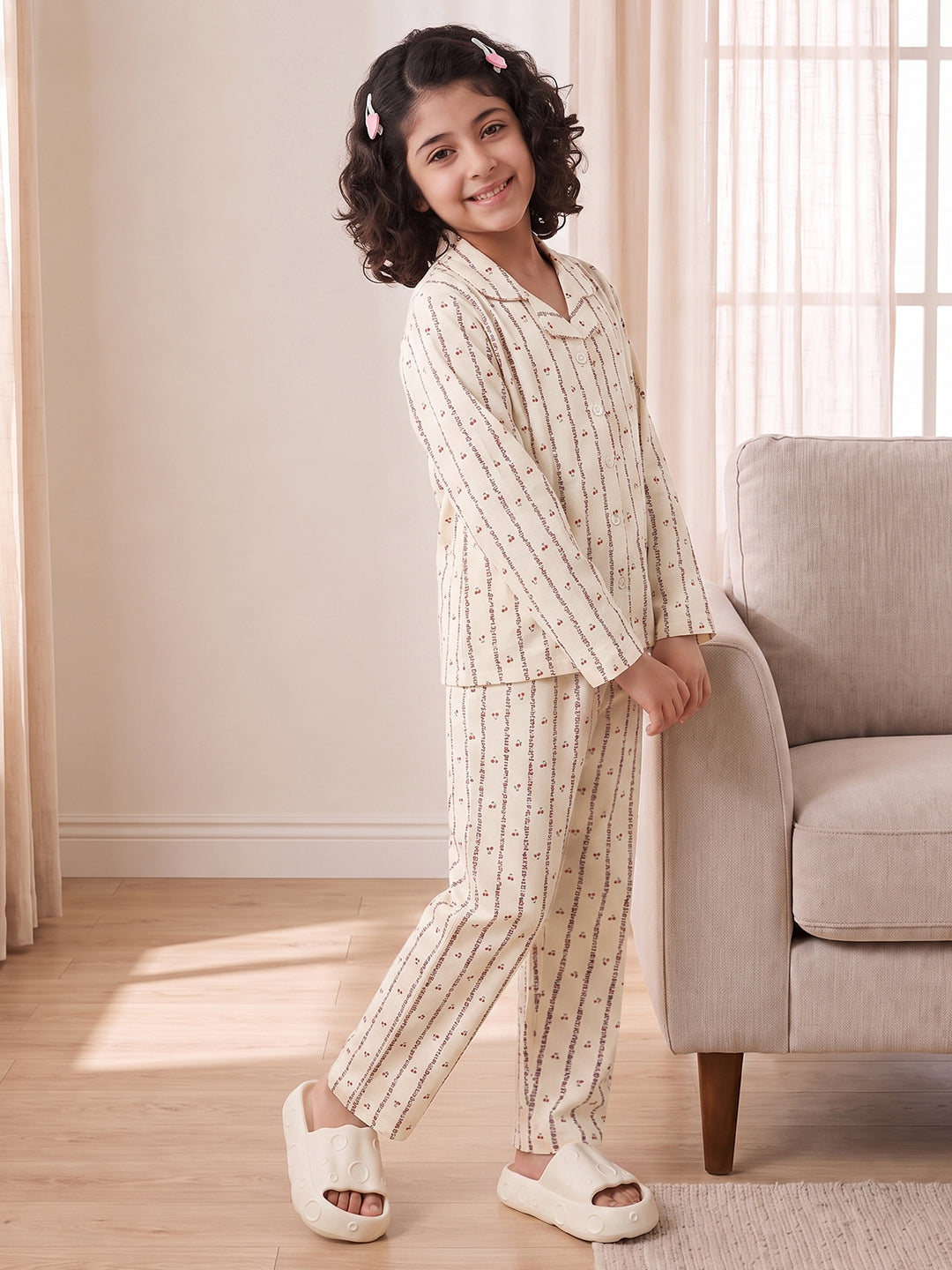 Lil Tomatoes Girls Cotton Night Suits