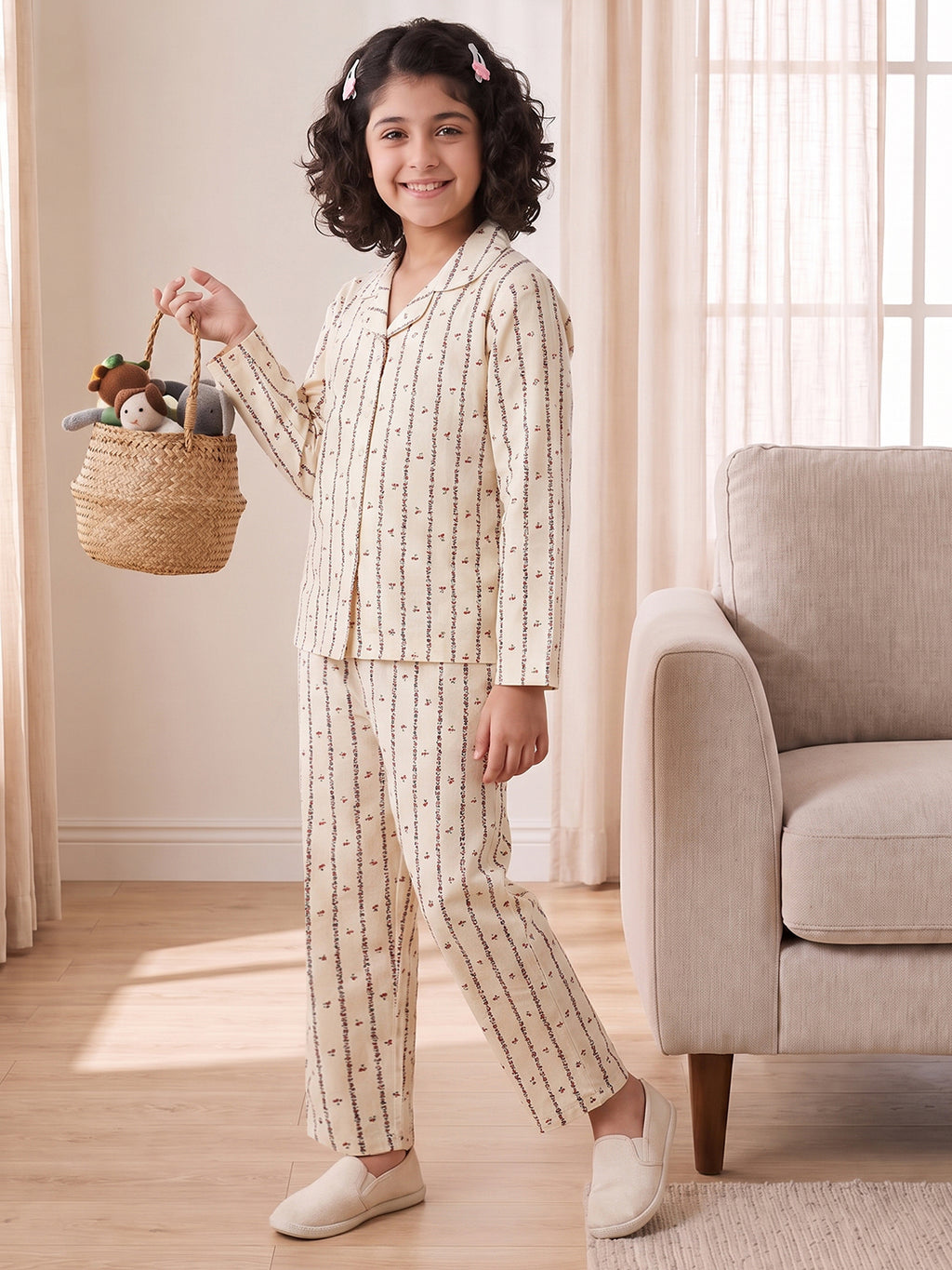 Lil Tomatoes Girls Cotton Night Suits