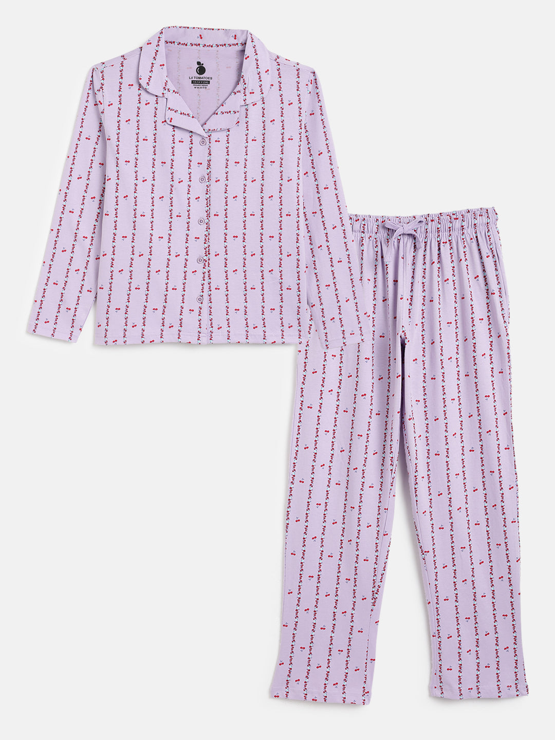 Lil Tomatoes Girls Cotton Night Suits