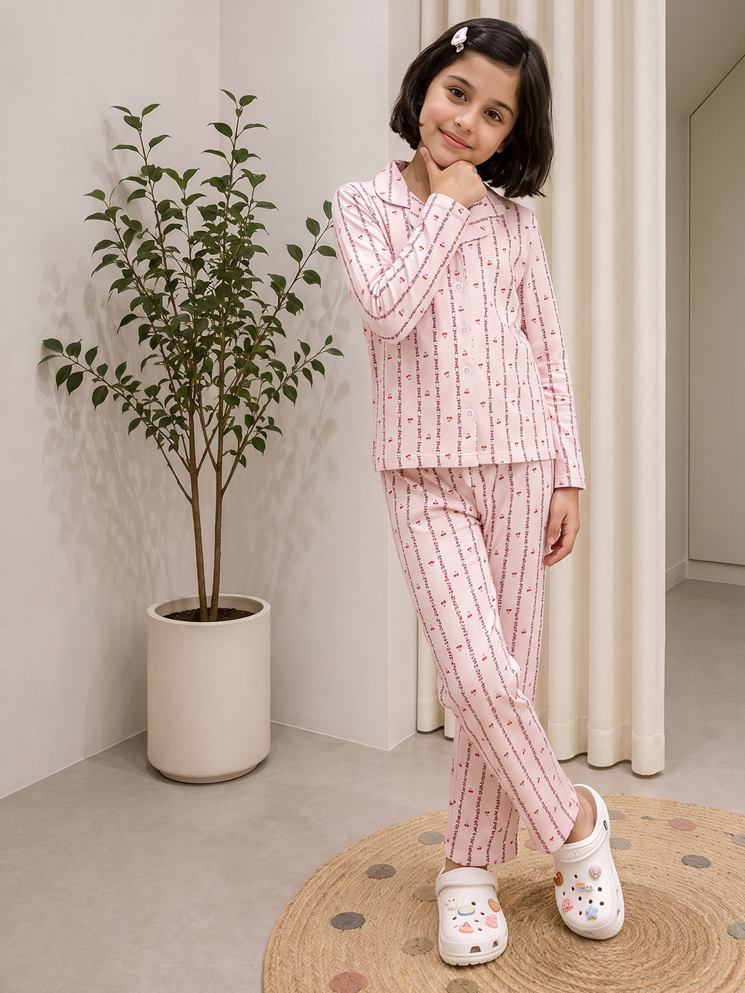 Lil Tomatoes Girls Cotton Night Suits