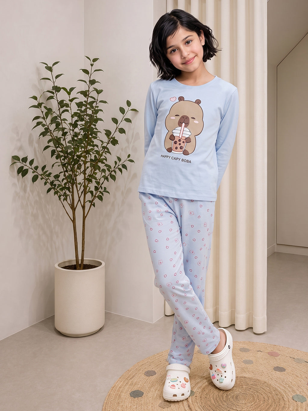 Lil Tomatoes Girls Cotton Night Suits
