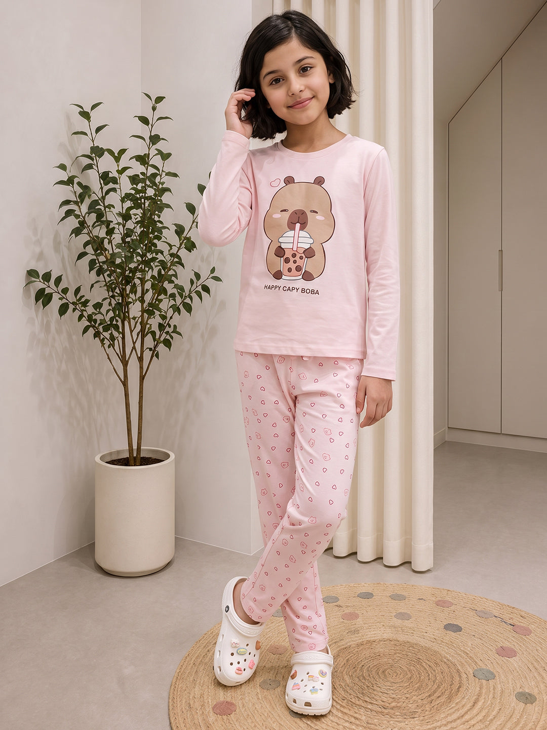 Lil Tomatoes Girls Cotton Night Suits