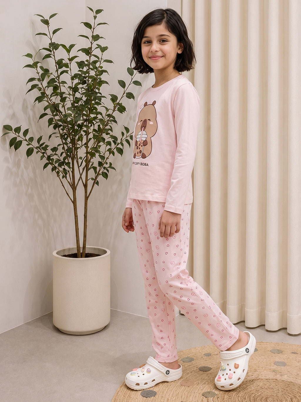 Lil Tomatoes Girls Cotton Night Suits